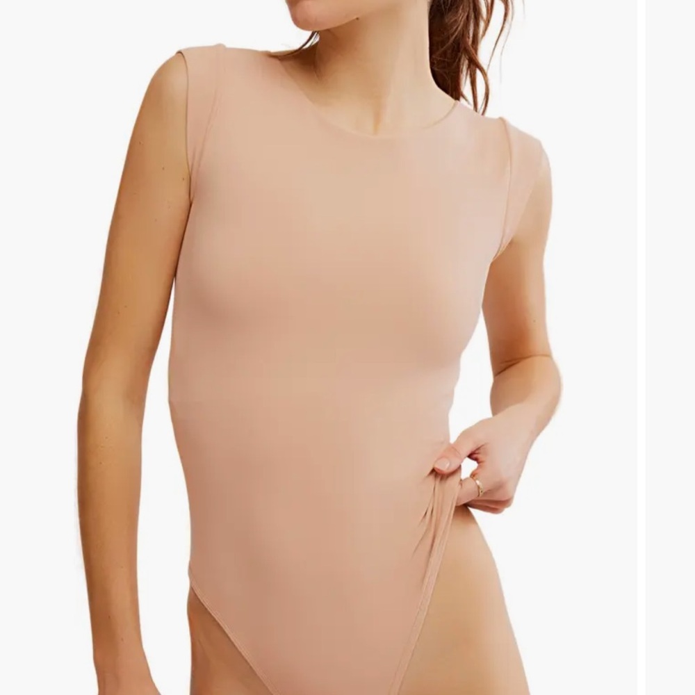 Free People Nude Bodysuit